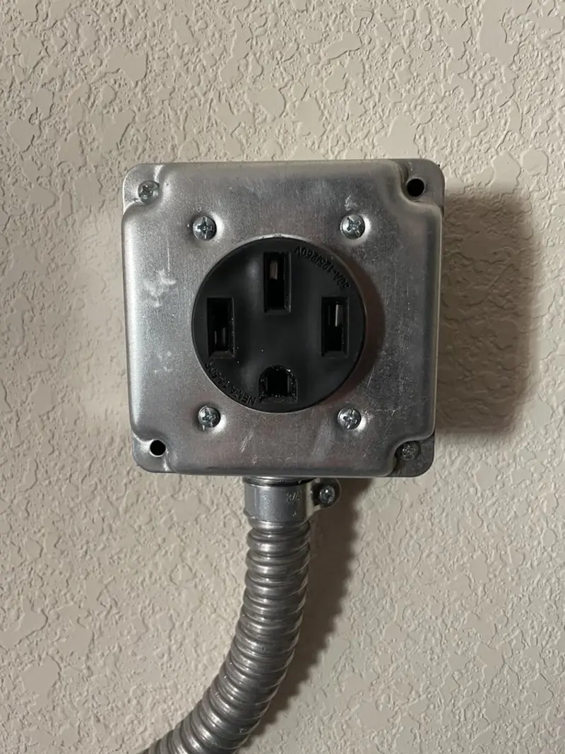 NEMA 14-50 outlet installed for Smart Home Electrical in Vernon